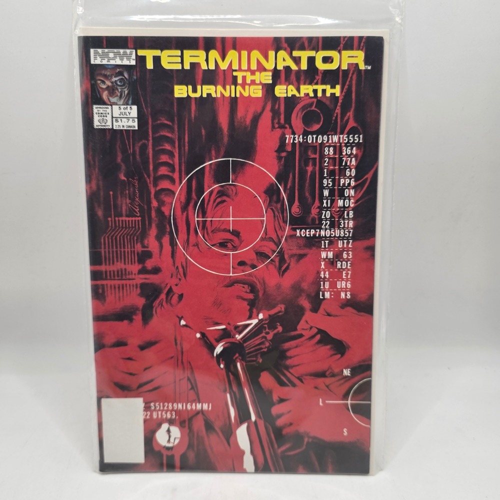 NOW Comics Terminator The Burning Earth 5 Alex Ross Cover Art Sci-Fi 1990